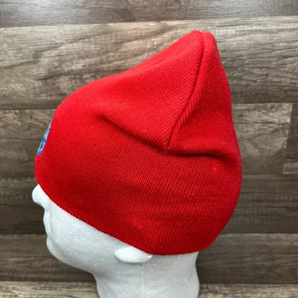 Philadelphia 76ers Unbranded Beanie Winter Hat Red NBA Basketball Philly_2